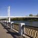 В оренбурге закрыли спуск и пешеходный мост через реку урал